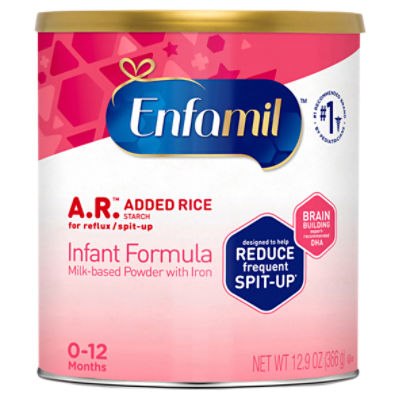 Enfamil A.R. Milk-Based Powder with Iron Infant Formula, 0-12 Months, 12.9 oz, 12.9 Ounce