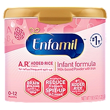Enfamil A.R. Baby Formula, Clinically Proven to Reduce Reflux & Spit-Up, Powder Tub, 19.5 Oz