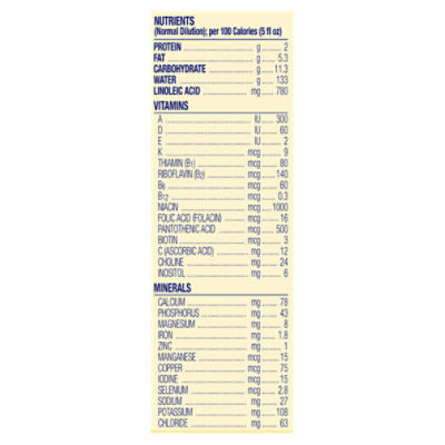 Enfamil store infant concentrate