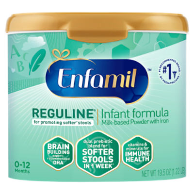 Enfamil Reguline Milk-Based Powder with Iron Infant Formula, 0-12 Months, 19.5 oz