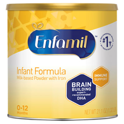 Enfamil Milk-Based Powder with Iron Infant Formula, 0-12 Months, 21.1 oz