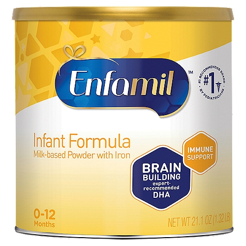 Enfamil Milk-Based Powder with Iron Infant Formula, 0-12 Months, 21.1 oz