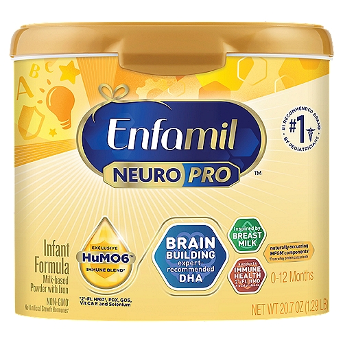 Enfamil NeuroPro Milk-Based Powder with Iron Infant Formula, 0-12 Months, 20.7 oz