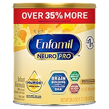Enfamil NeuroPro Milk-Based Powder with Iron Infant Formula, 0-12 Months, 28.3 oz