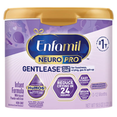 Enfamil NeuroPro Gentlease Milk-Based Powder with Iron Infant Formula, 20 oz