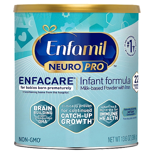 Enfamil NeuroPro Enfacare Milk-Based Powder with Iron Infant Formula, 13.6 oz