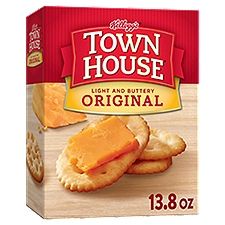 Kellogg's Town House Crackers, Baked Snack Crackers, Original, 13.8oz, 1 Box