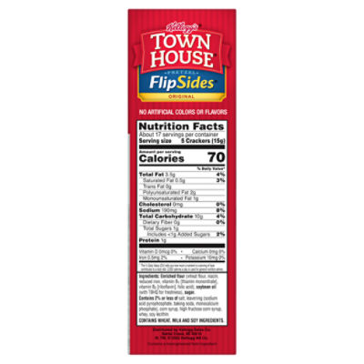 Town House FlipSides Original Oven Baked Crackers, 9.2 oz