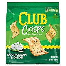 Club Sour Cream and Onion Cracker Crisps, 7.1 oz