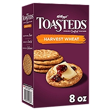 Toasteds Harvest Wheat Crackers, 8 oz