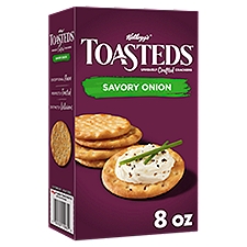 Toasteds Savory Onion Crackers, 8 oz, 8 Ounce