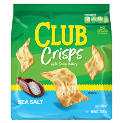 Club Sea Salt Cracker Crisps, 7.1 oz