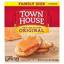 Town House Original Oven Baked Crackers, 20.7 oz, 20.7 Ounce