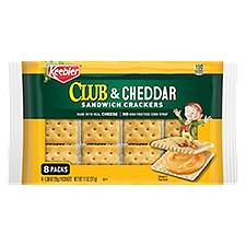Keebler Sandwich Crackers, Club & Cheddar, 11 Ounce
