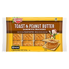 Keebler Toast & Peanut Butter Sandwich Crackers - 8 Pack, 11 Ounce