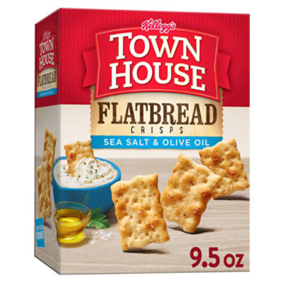 Town House Flatbread Crisps Sea Salt and Olive Oil Oven Baked Crackers