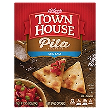 Town House Pita Crackers Sea Salt Ready To Dip Snacks - 9.5 Oz