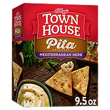 Town House Pita Crackers Mediterranean Herb Oven Baked Crackers, 9.5 oz