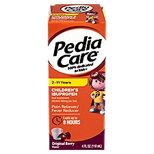 Pedia Care Original Berry Flavor Children's Ibuprofen Oral Suspension, 2-11 years, 4 fl oz
