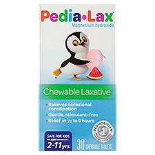 Pedia-Lax Oral Saline Laxative Ages 2-11 yrs., Chewable Tablets, 30 Each