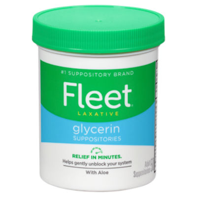 Fleet Laxative Glycerin Adult Suppositories, 50 count, 50 Each