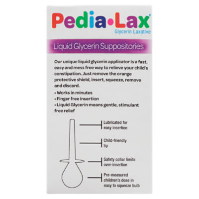 PediaLax Laxative Liquid Glycerin Suppositories For Kids,, 42 OFF