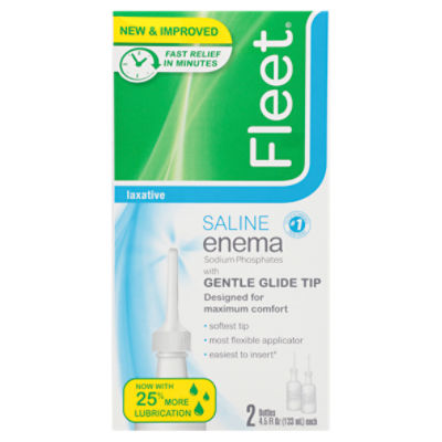 Fleet Laxative, Saline Enema