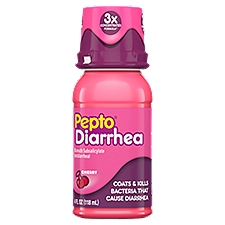 Pepto Bismol Liquid, Cherry Diarrhea Concentrated Relief, 4 Fluid ounce