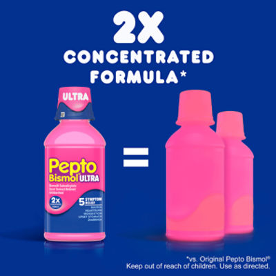 Pepto Bismol Ultra With Instacool Liquid, Nausea Diarrhea