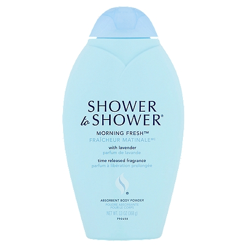 Shower to Shower Morning Fresh Absorbent Body Powder, 13 oz