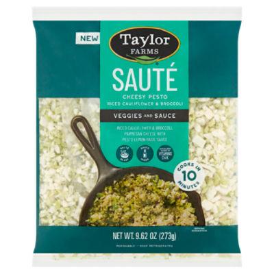 Taylor Farms Sauté Cheesy Pesto Riced Cauliflower & Broccoli, 9.62 oz