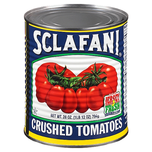 Sclafani Crushed Tomatoes
Made with Jersey Fresh®