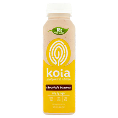 Koia Chocolate Banana Plant Powered Protein Drink, 12 fl oz