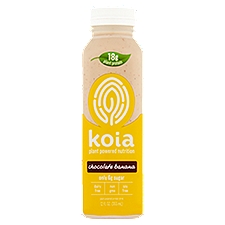 Koia Chocolate Banana Plant Powered Protein Drink, 12 fl oz, 12 Fluid ounce