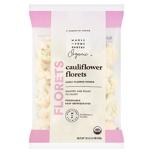 Wholesome Pantry Organic Cauliflower Florets, 16 oz