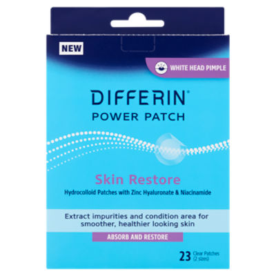 Differin Power Patch Skin Restore Clear Patches, 23 Count