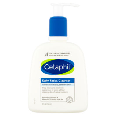 Cetaphil Daily Facial Cleanser, 8 fl oz