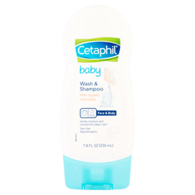 Cetaphil Baby Face & Body Wash & Shampoo, 7.8 fl oz, 8 Fluid ounce