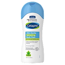 Cetaphil Ultra Gentle Body Wash - Refreshing Scent, 16.9 fl oz, 16.9 Fluid ounce