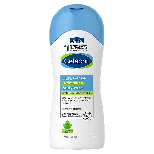 Cetaphil Ultra Gentle Body Wash - Refreshing Scent, 16.9 fl oz
