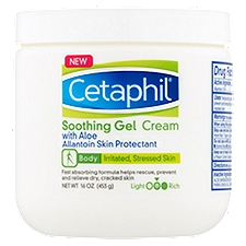 Cetaphil Body Soothing with Aloe, Gel Cream, 16 Ounce