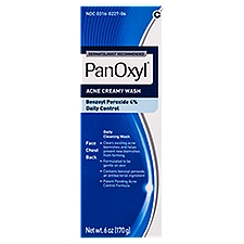 PanOxyl Creamy Face & Body Acne Wash 4%, 6 Ounce