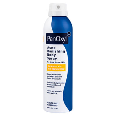 PanOxyl Acne Banishing Body Acne Treatment Spray, 6 oz