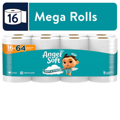 ANGEL SOFT® TOILET PAPER, 16 MEGA ROLLS