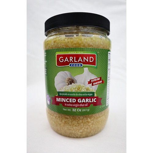 Garland Food Minced Garlic in Extra Virgin Olive Oil, 32 oz