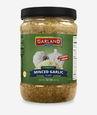 Garland Food Minced Garlic in Water, 32 oz