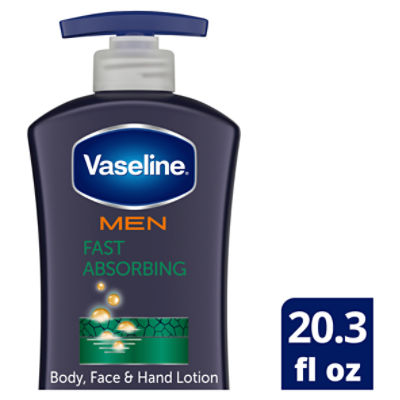 Vaseline Men Fast Absorbing 3 in 1 Body, Face & Hand Lotion, 20.3 fl oz ShopRite