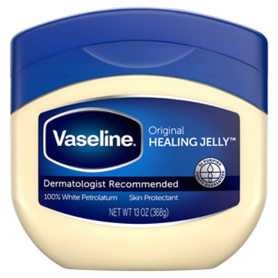 Vaseline Healing Jelly Original White Petroleum Jelly Protectant 13 oz, 13 Ounce