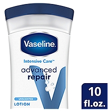Vaseline Intensive Care Advanced Repair Unscented Lotion, 10 fl oz