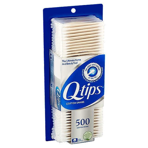Q-tips cotton swabs are the Ultimate Home and Beauty Tool. With the most soft cotton at the tip from the end of the stick to the top of the swab and a gently flexible stick.